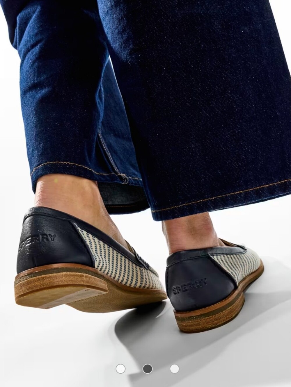 NEW Sperry Port Driving Moccasin In White Size 6‎ With Box - Picture 2 of 7